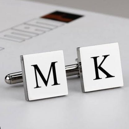 Square Silver Cufflinks