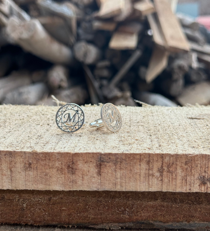 Round Alphabetical cufflinks