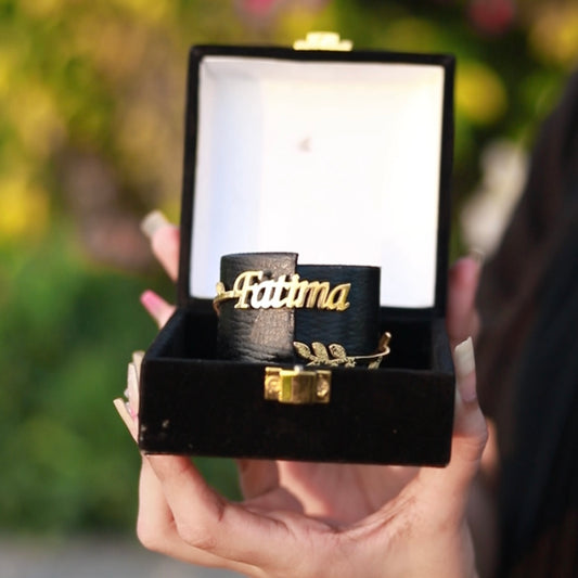 Name Leaf Bail  Bangle