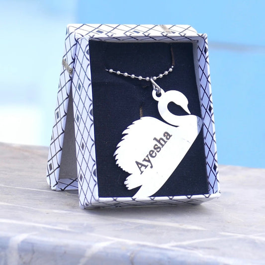 Customize swan Locket